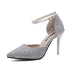 Elegant Shinning Glitter Golden Pumps