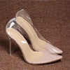 Summer Plastic Transparent Pumps