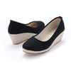 Vintage Solid Color Square Heel Shoes