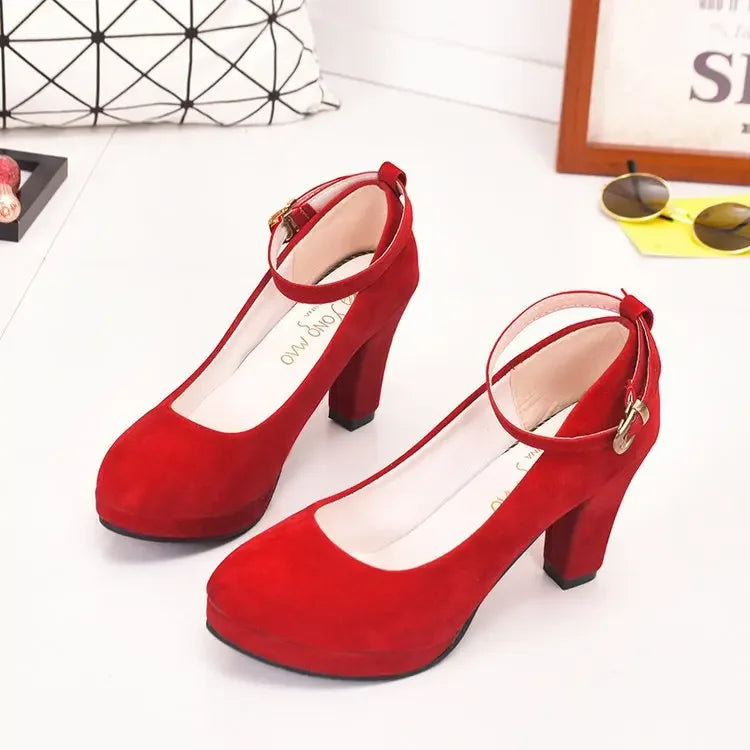 Spring Women Pumps Flock