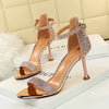 Sandals High Heels Rhinestone