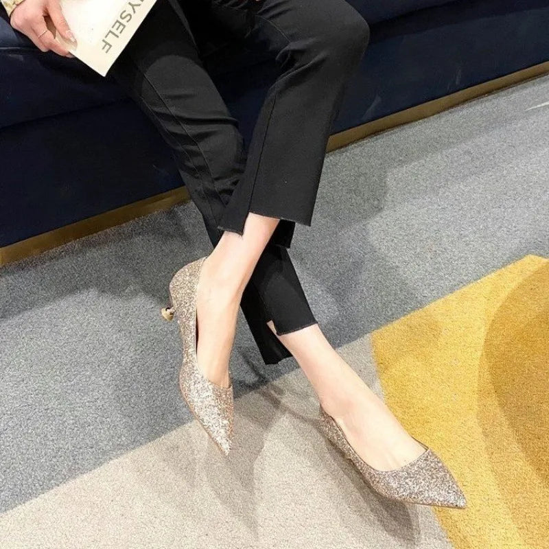 Crystal Wedding Shoes Female