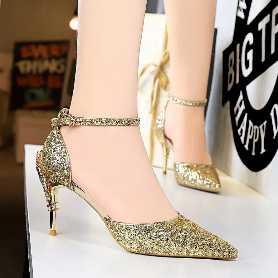 High Heels Bling Sandals Lady