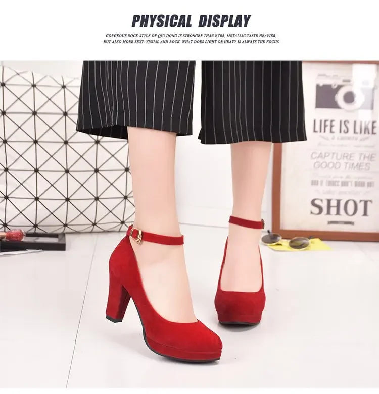Spring Women Pumps Flock
