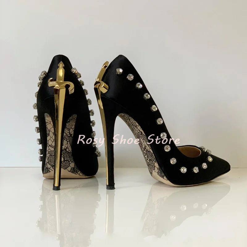 Elegant Metal Scepter Heel