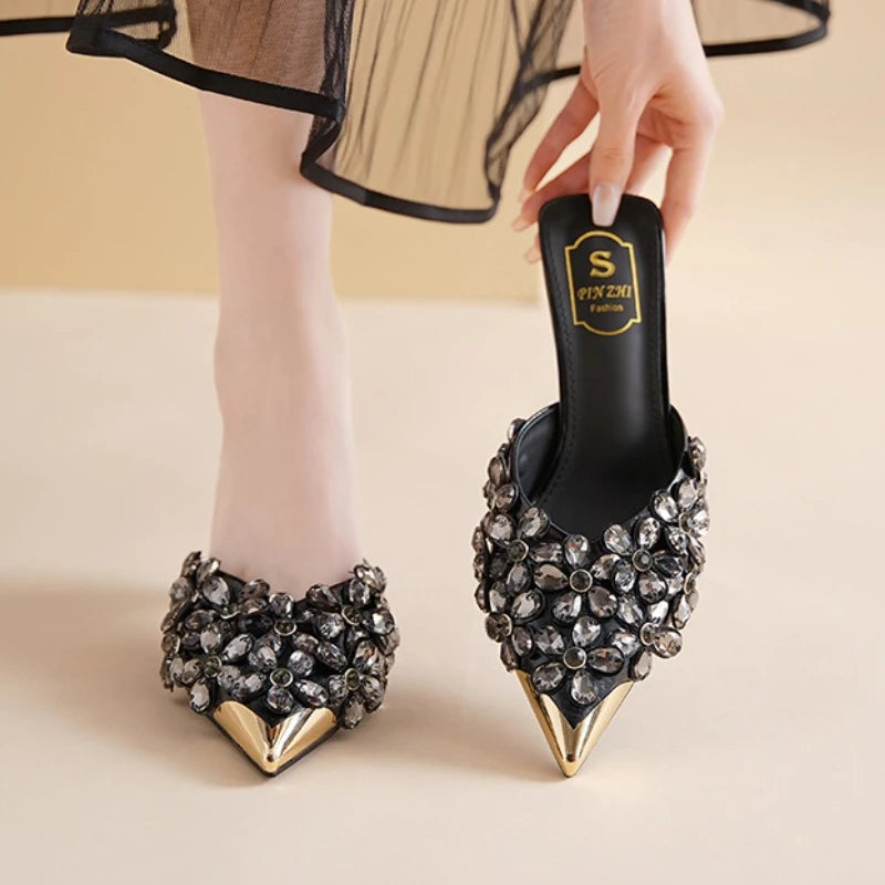 Luxury Rhinestones Pointed Toe
