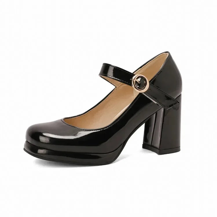 PU Patent Leather Green Navy