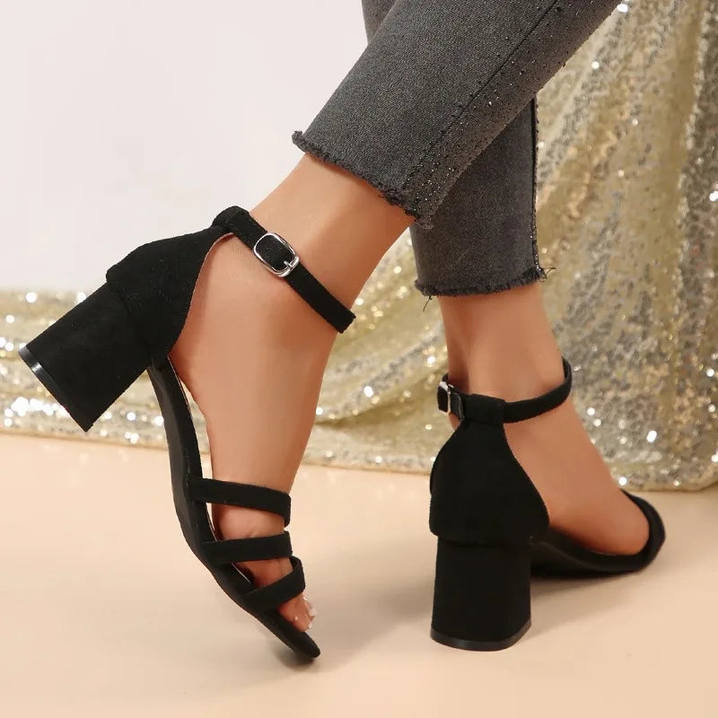 Block Heel Sandals Women's