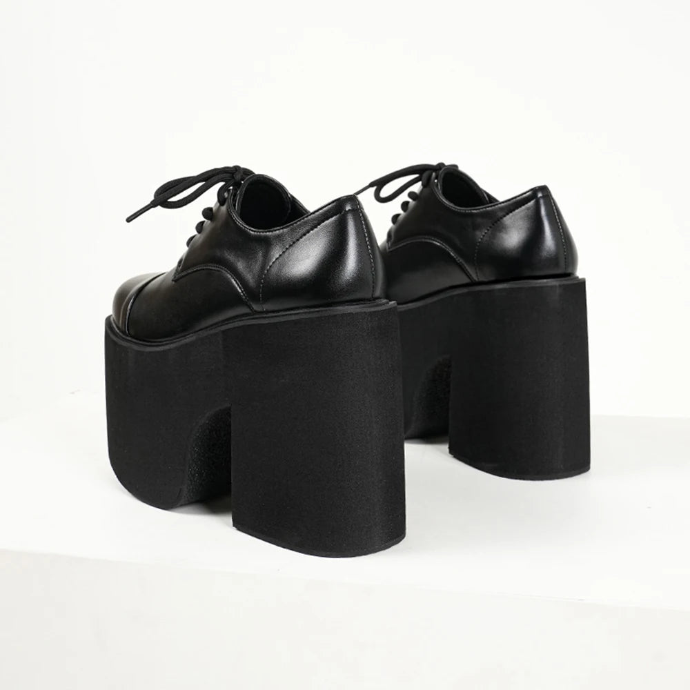 Womens Chunky Heeled Pumps