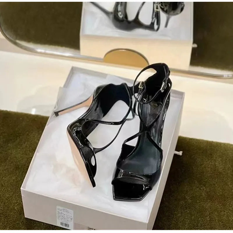 Fashion Patent Leather Peep toe