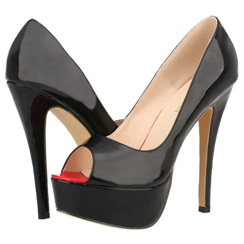 Women Pumps Sexy Peep Toe