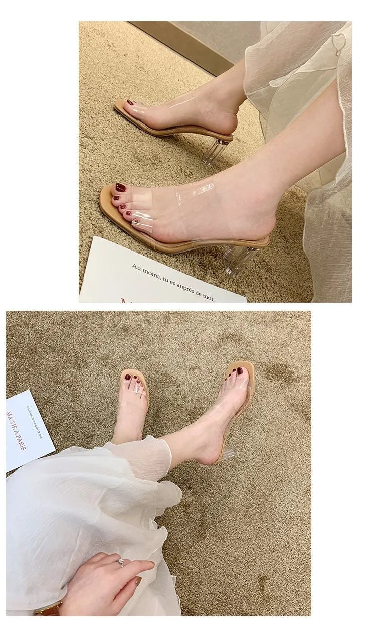 Transparent High Heels Women