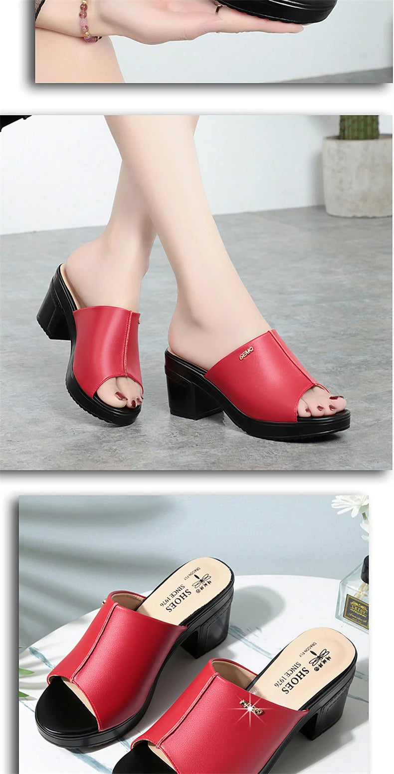 Heel Summer Peep Toe Platform