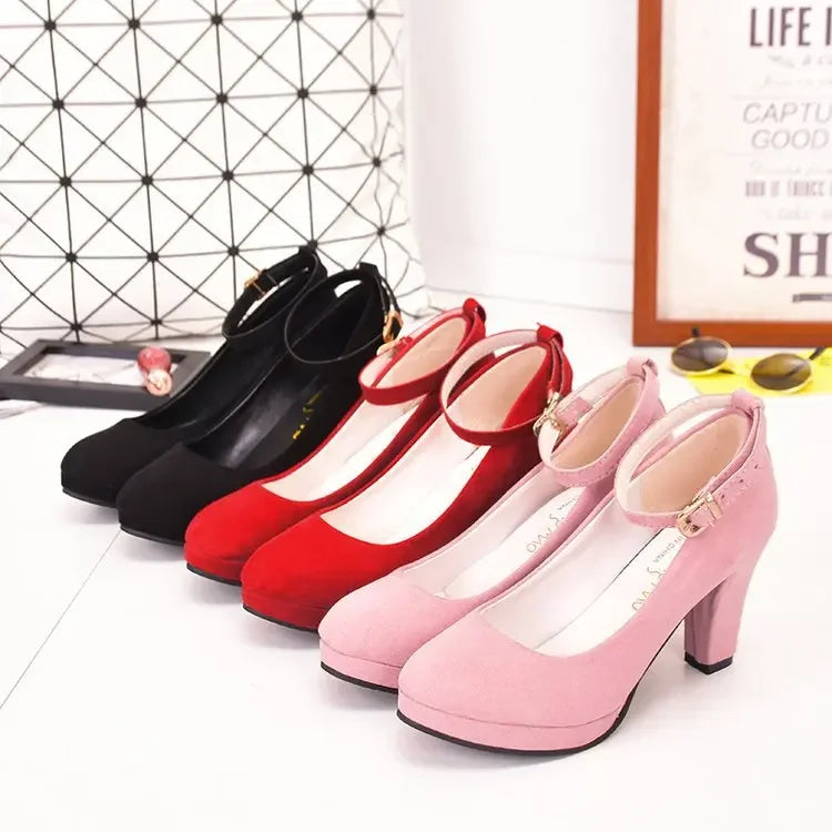 Spring Women Pumps Flock