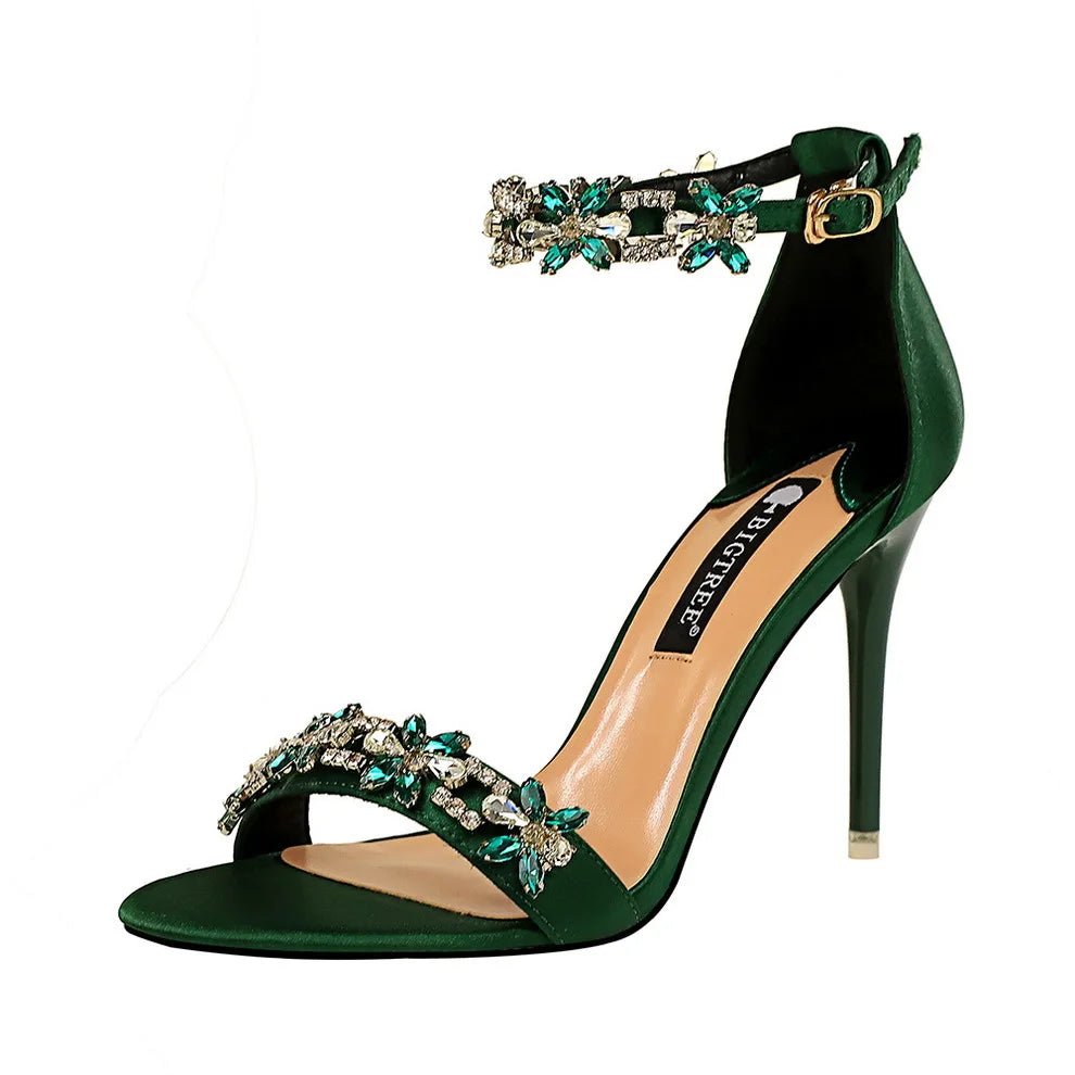 Open Toe Rhinestones Sandals