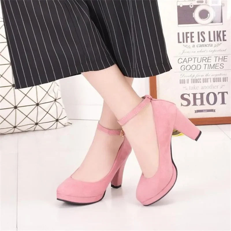 Spring Women Pumps Flock