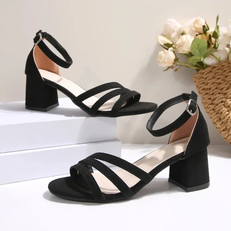 Block Heel Sandals Women's