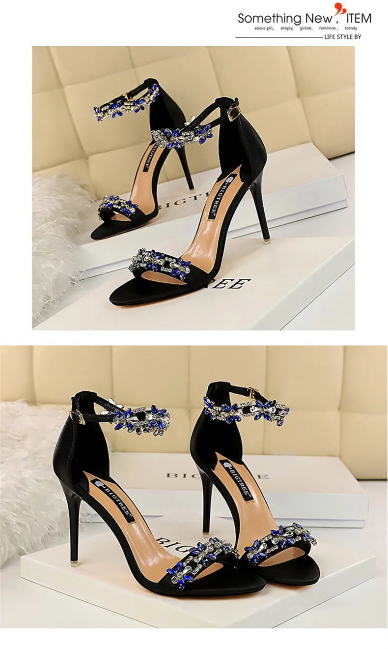 Open Toe Rhinestones Sandals