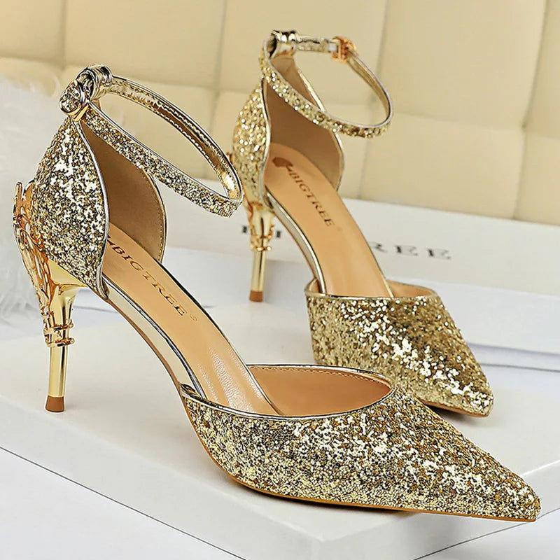 High Heels Bling Sandals Lady
