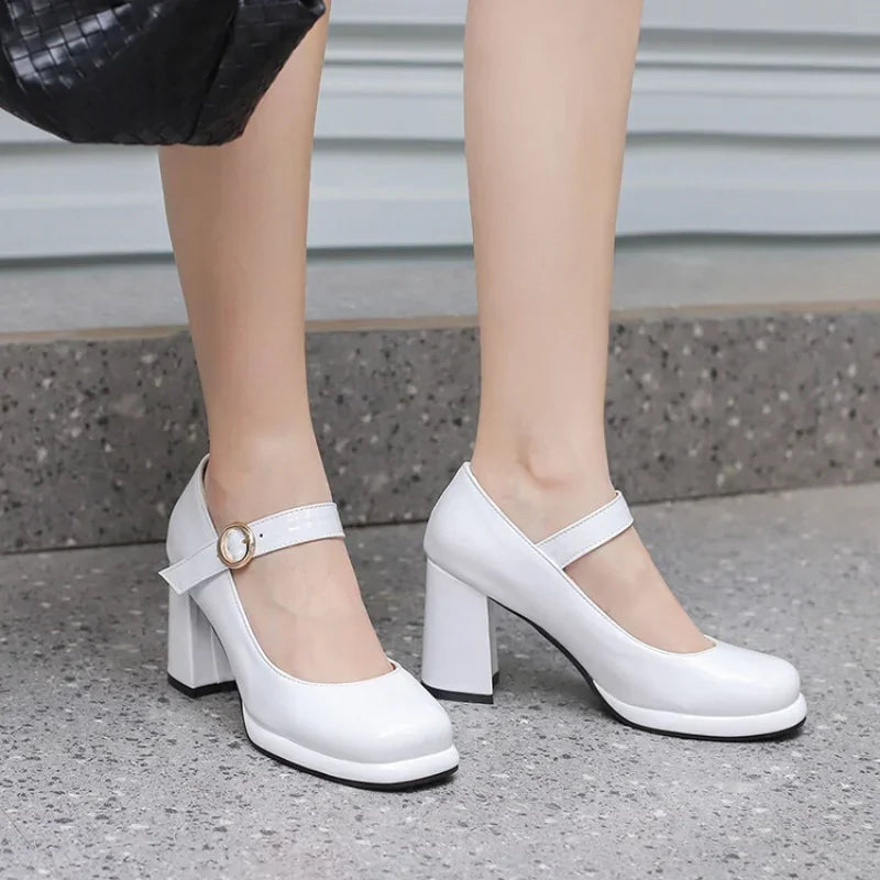 PU Patent Leather Green Navy