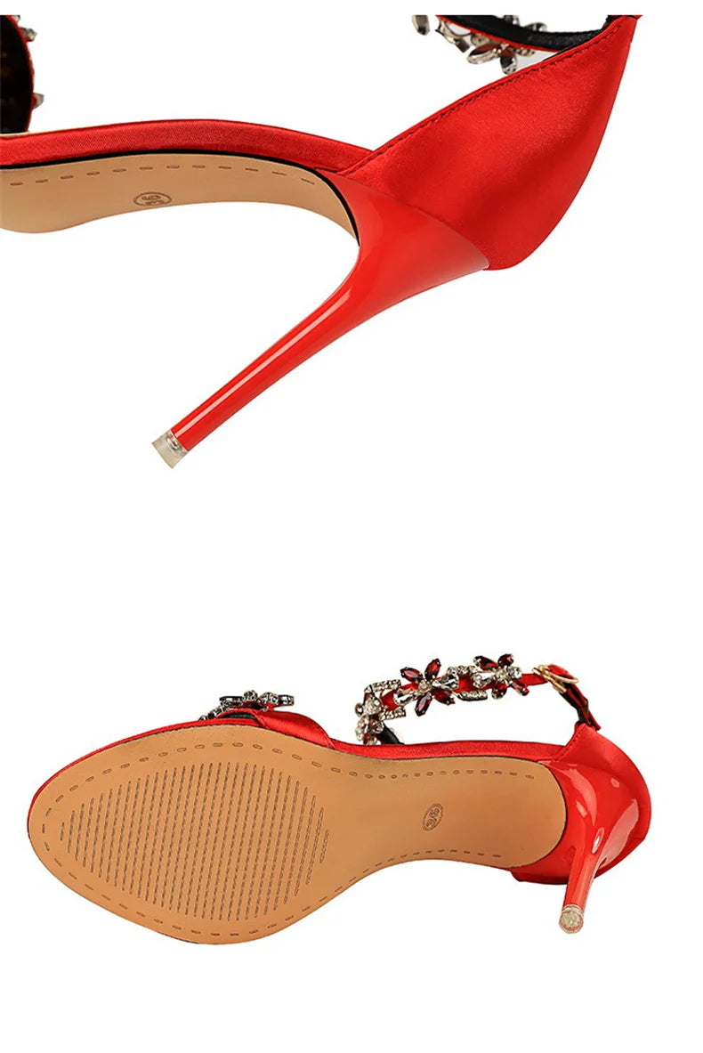 Open Toe Rhinestones Sandals