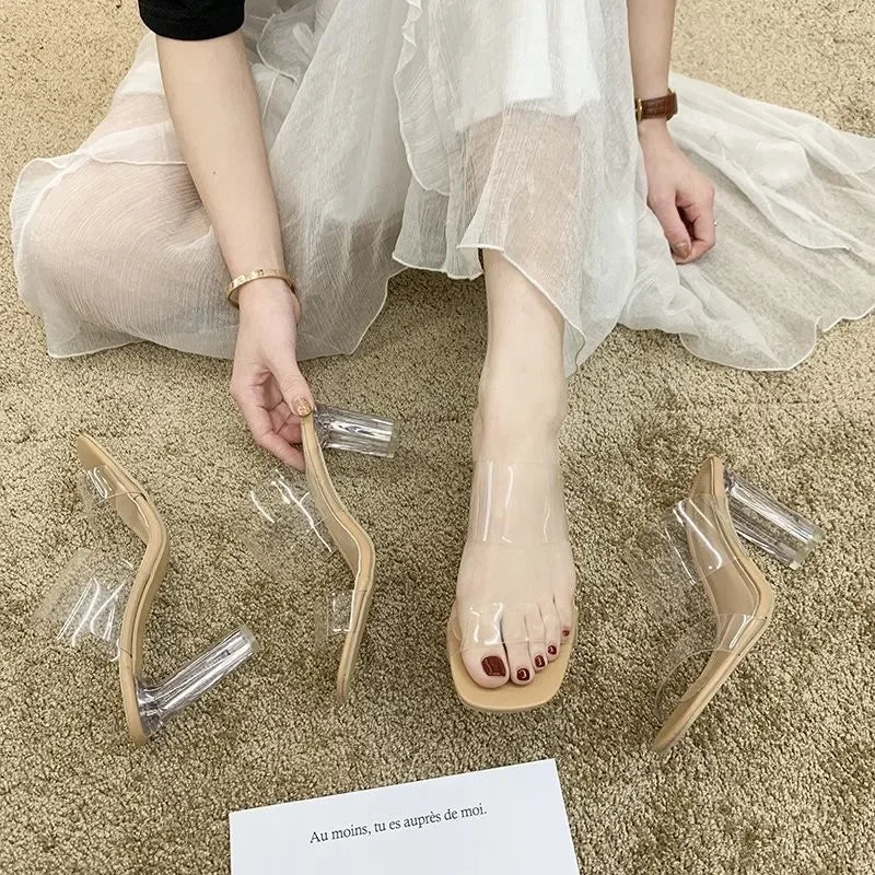 Transparent High Heels Women