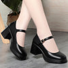 Square Toe Thick Heel  Shoes