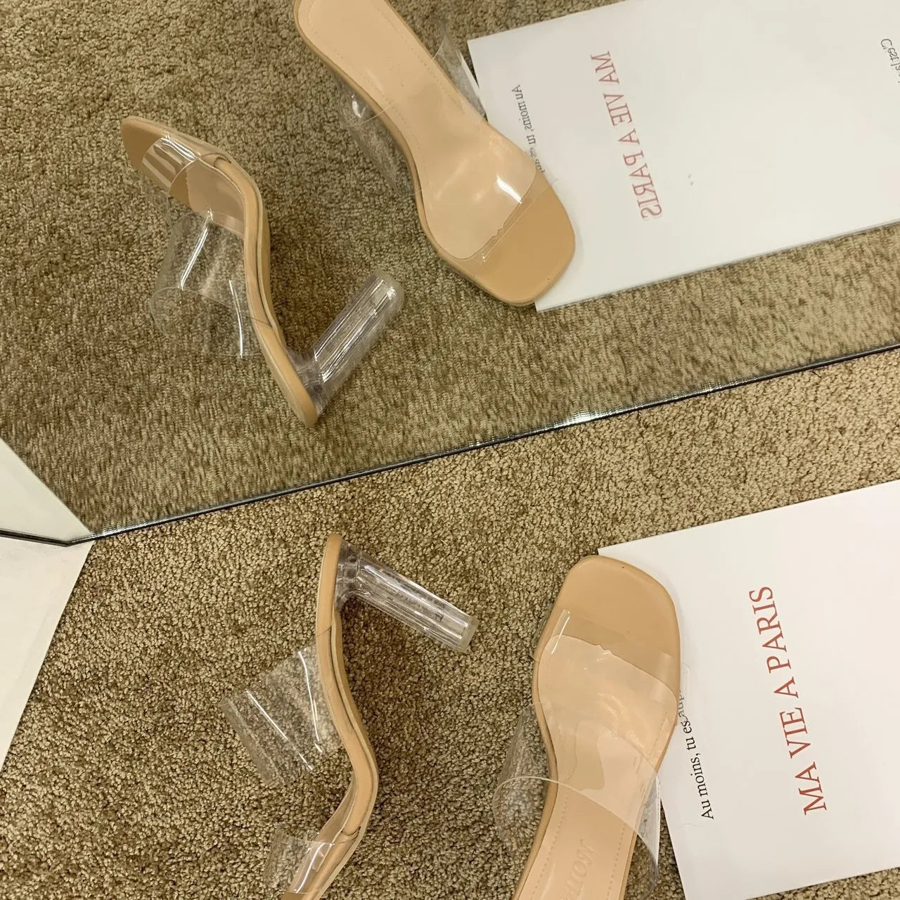 Transparent High Heels Women