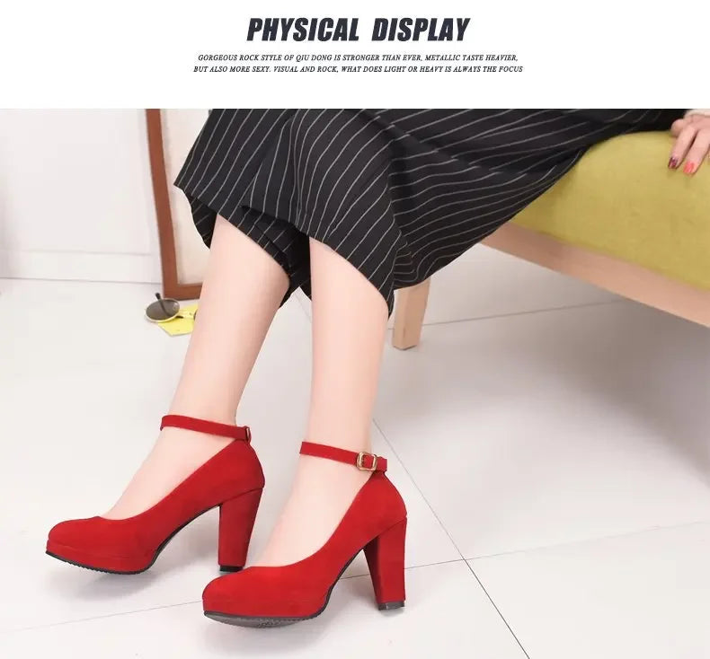 Spring Women Pumps Flock