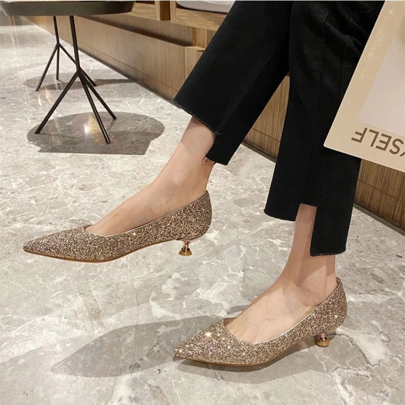 Crystal Wedding Shoes Female