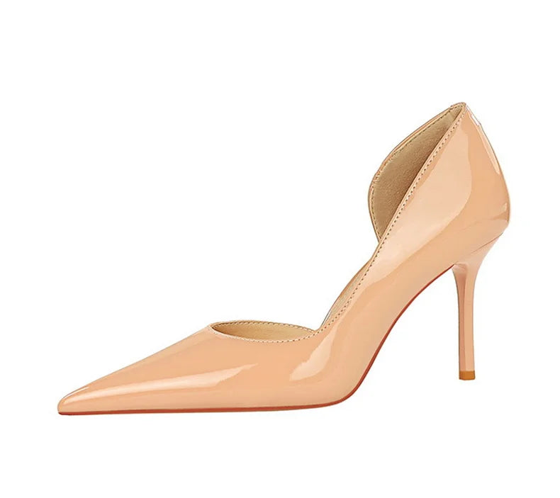Women High Heels Nude Color