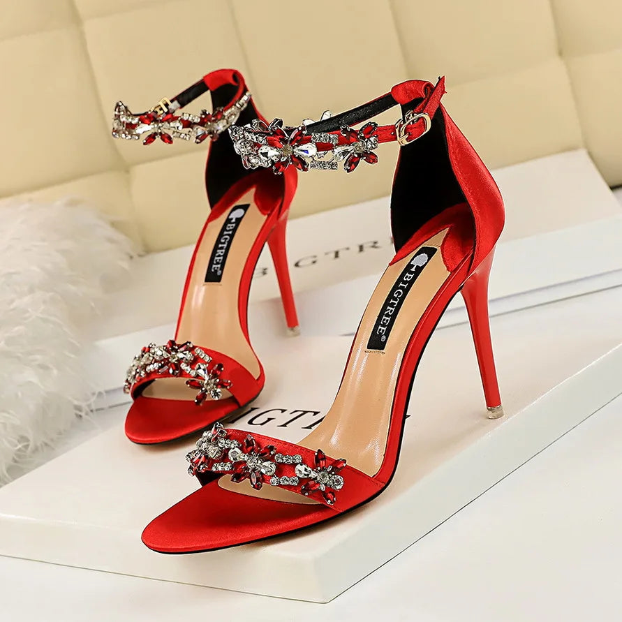 Open Toe Rhinestones Sandals
