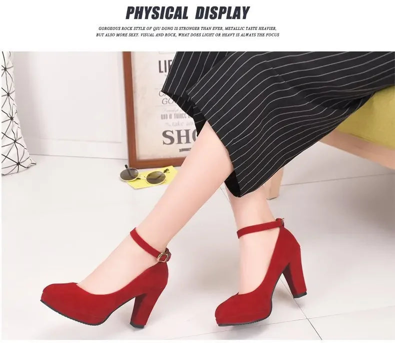 Spring Women Pumps Flock