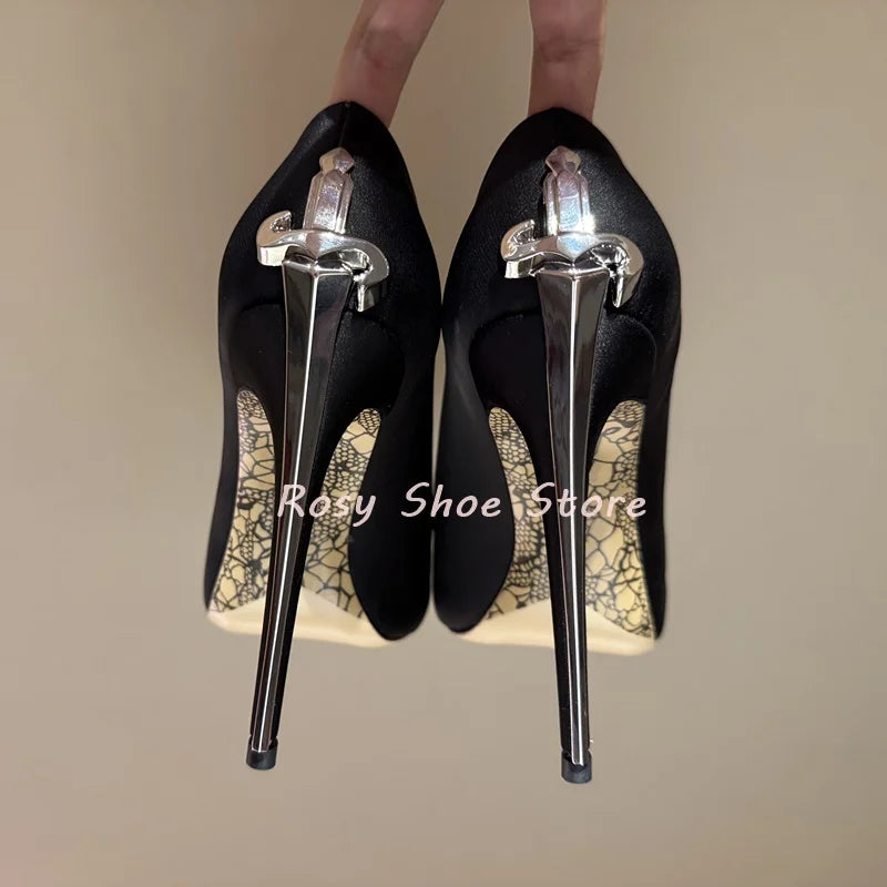 Elegant Metal Scepter Heel