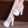 Sexy Bandage Block High Heels
