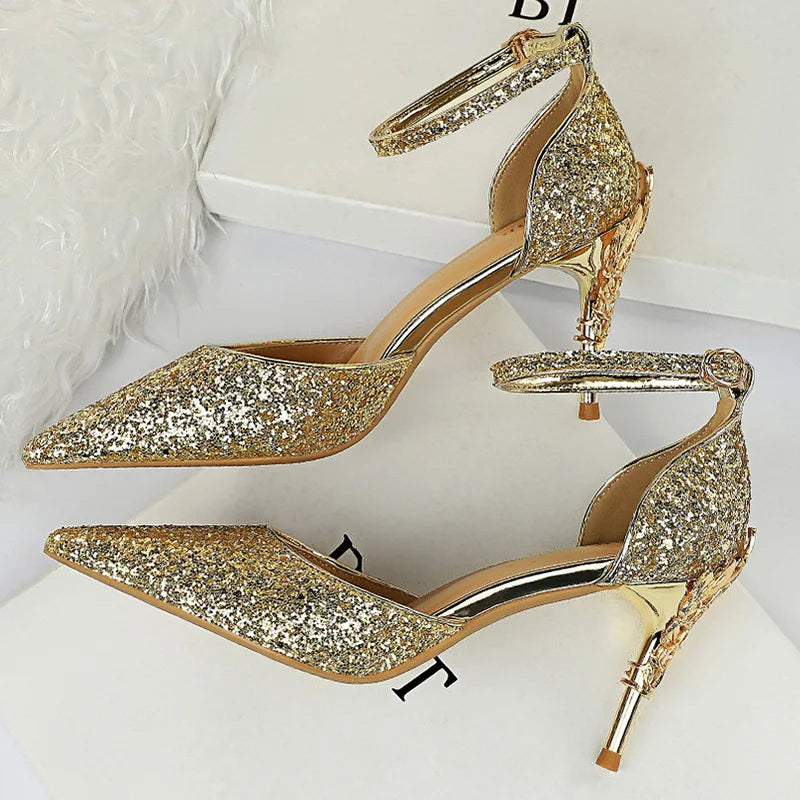 High Heels Bling Sandals Lady