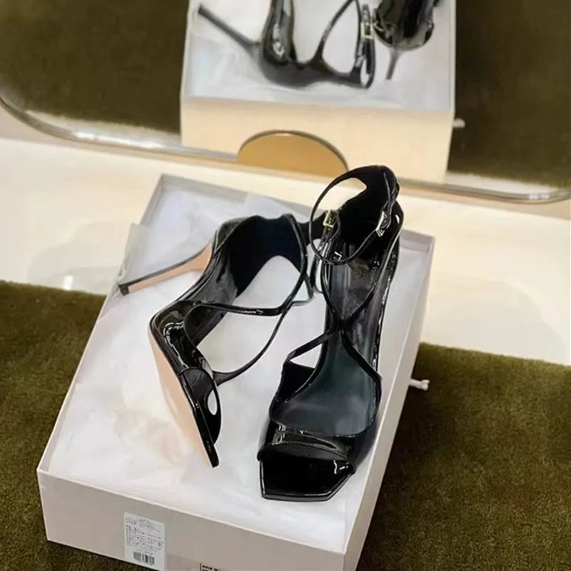 Fashion Patent Leather Peep toe