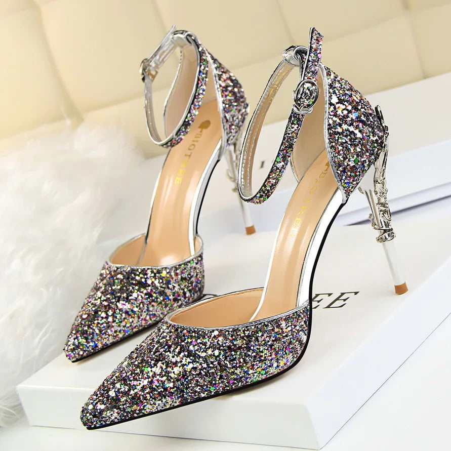 High Heels Bling Sandals Lady