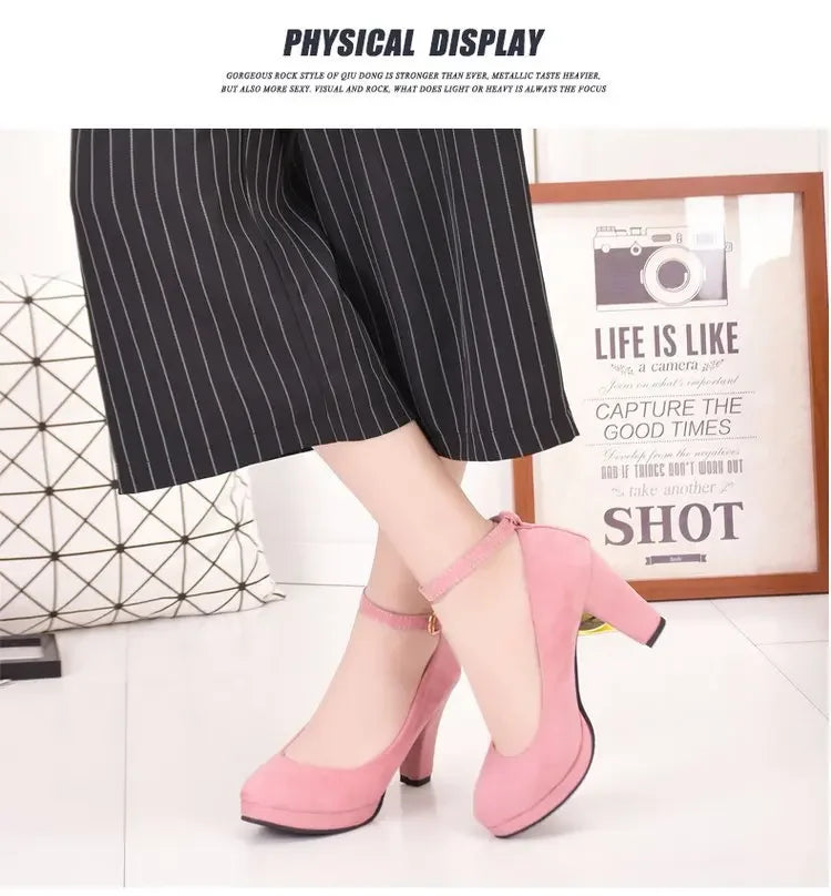 Spring Women Pumps Flock