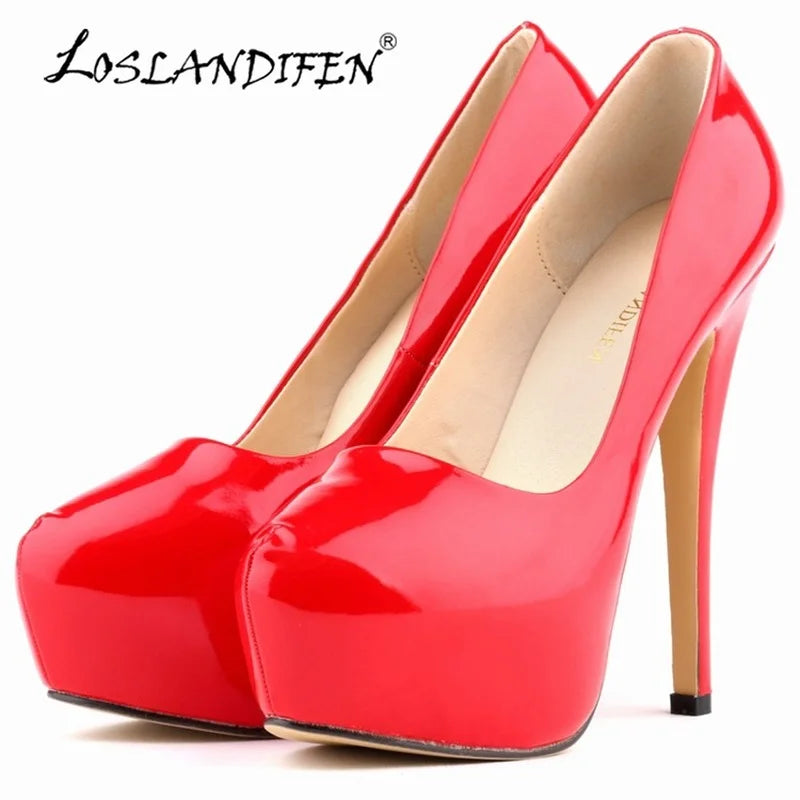 LOSLANDIFEN Women High Heels