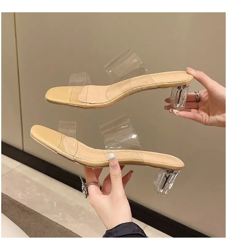Transparent High Heels Women