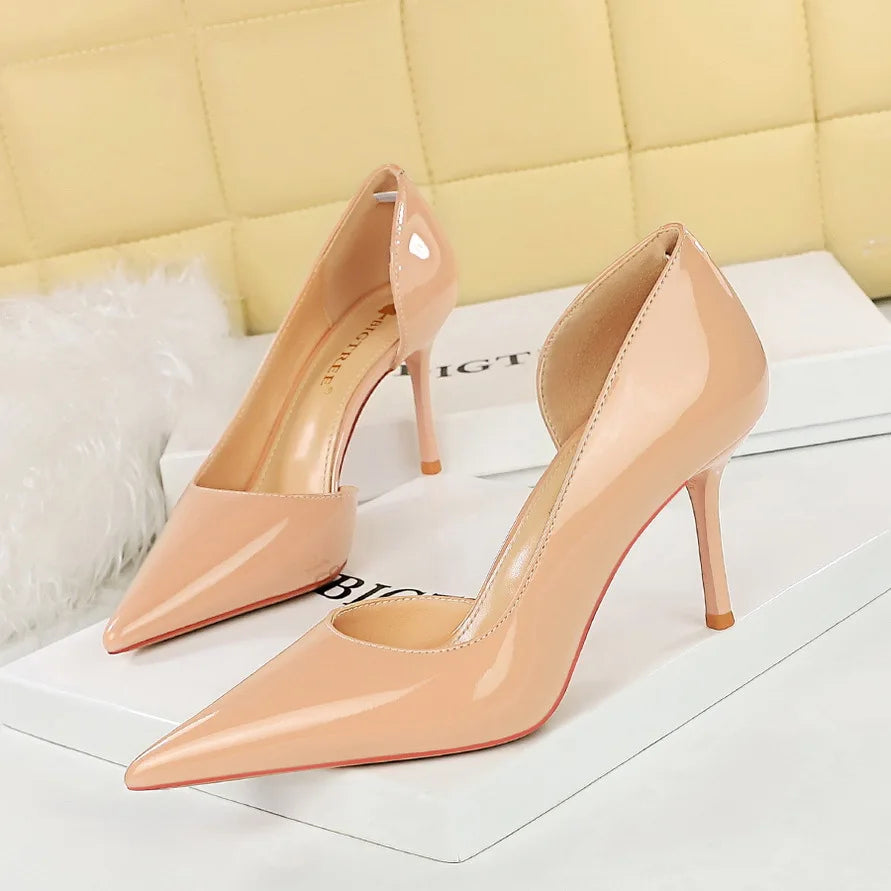 Women High Heels Nude Color