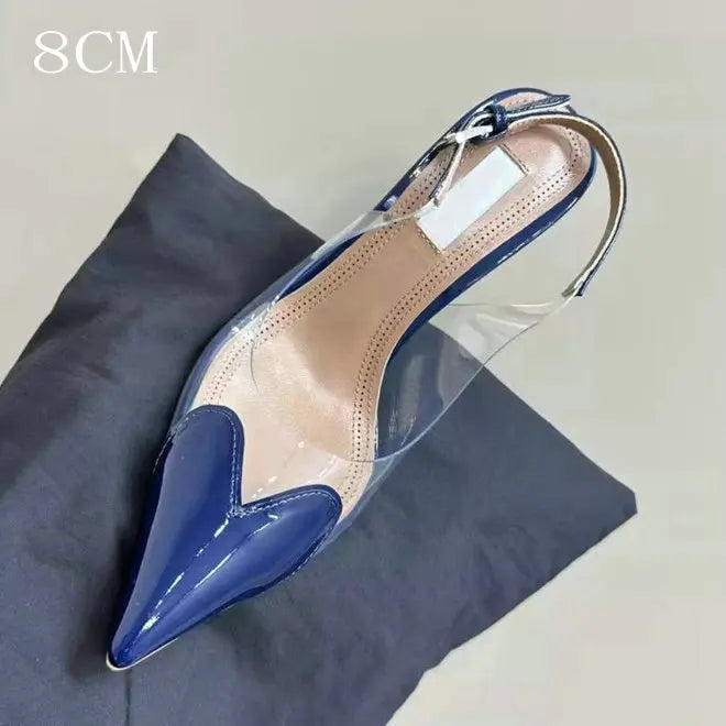 Pointy Peach Heart  Heel Shoes