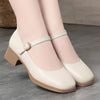 Square Toe Thick Heel  Shoes