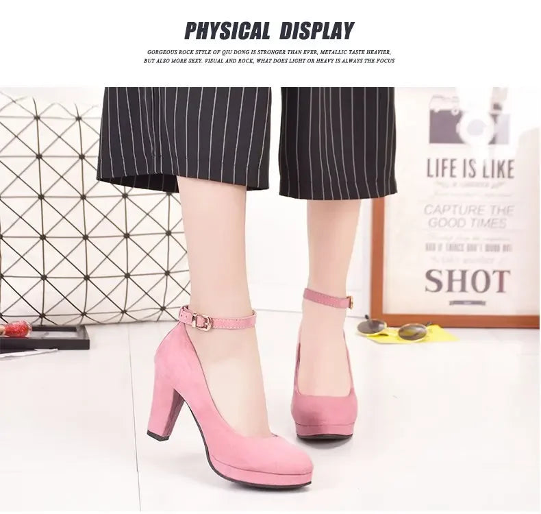 Spring Women Pumps Flock