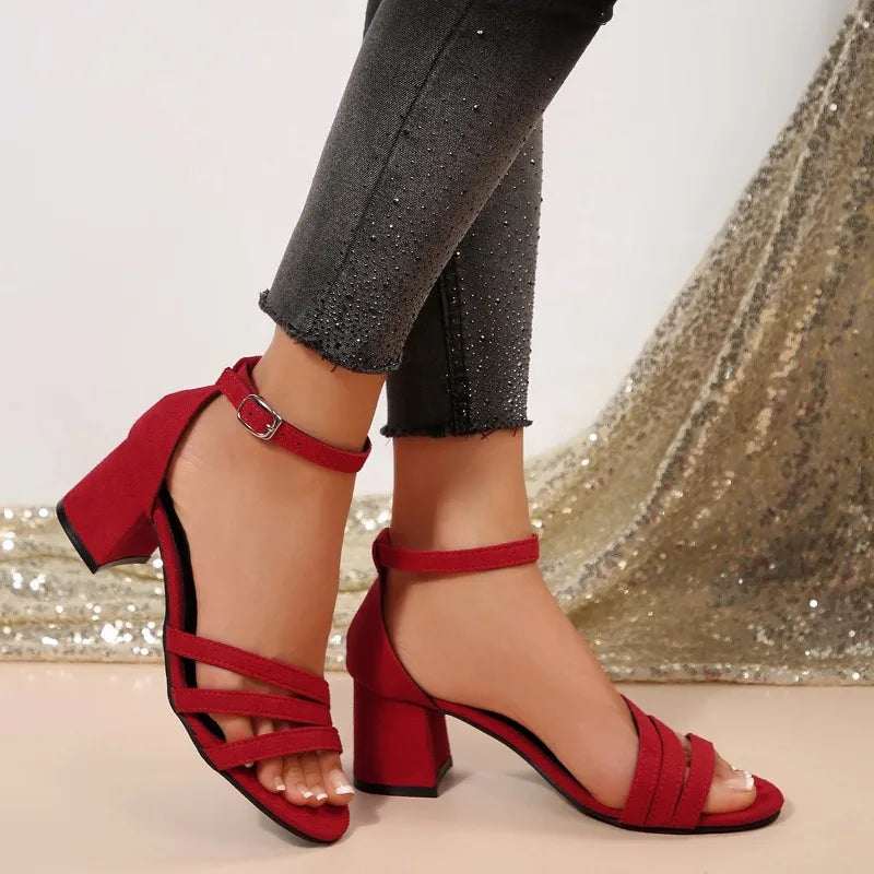 Block Heel Sandals Women's