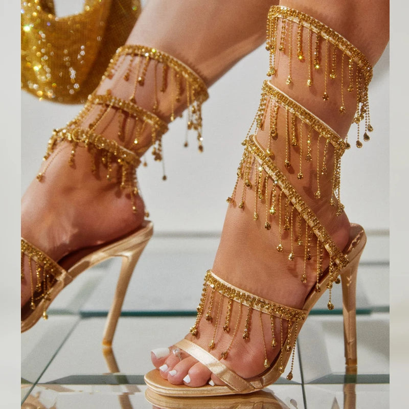 Eilyken Golden Crystal Rhinestone