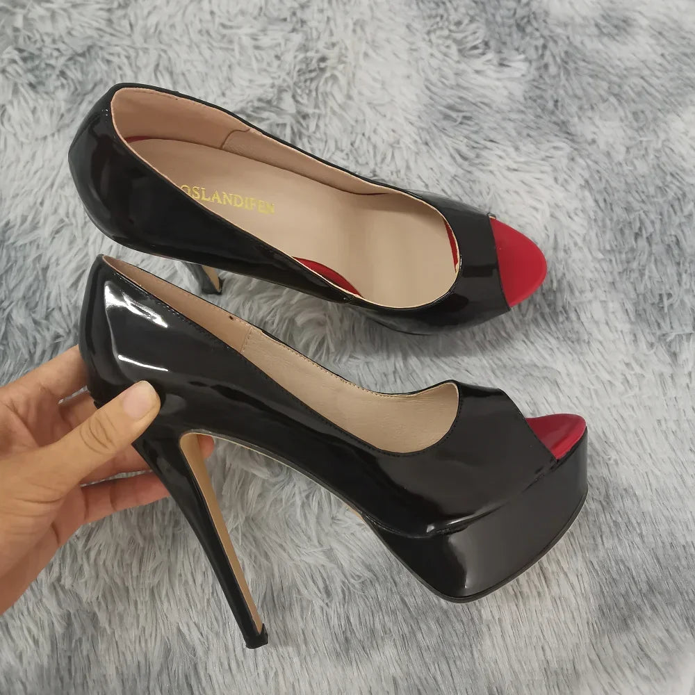 Women Pumps Sexy Peep Toe
