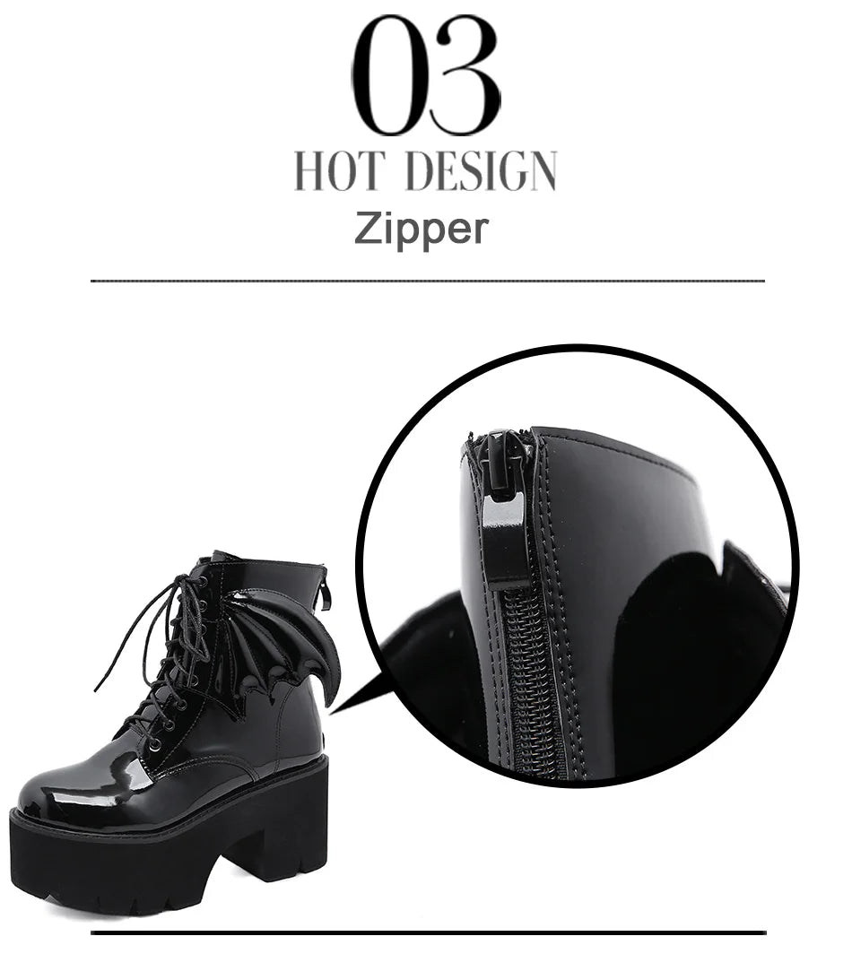 Women's Black Back Zipper
