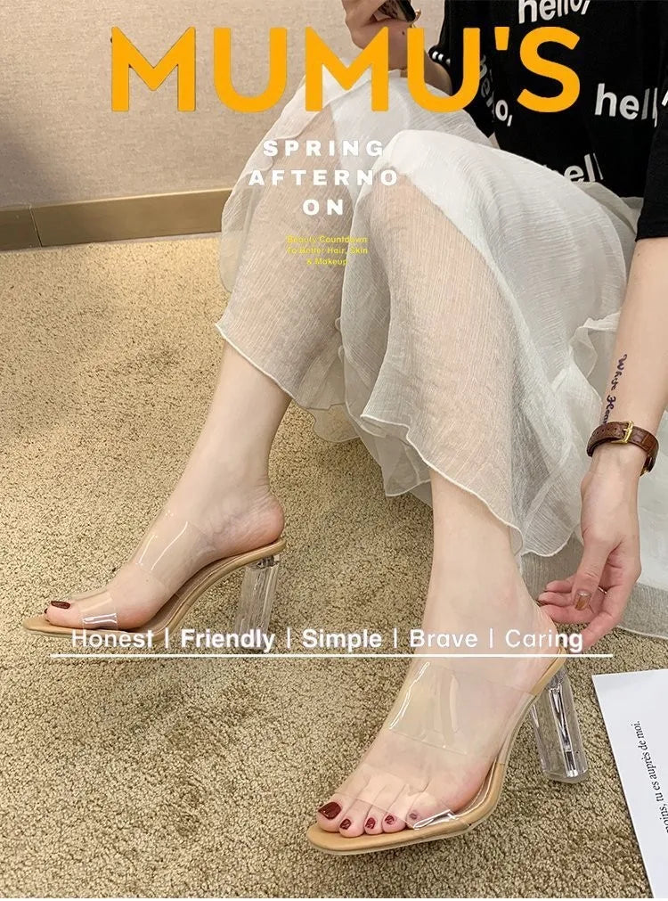 Transparent High Heels Women